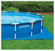 Intex Metal Frame Pool Filterpumpe Bodenplane