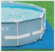 Intex Prism Frame Pool Filterpumpe Bodenplane