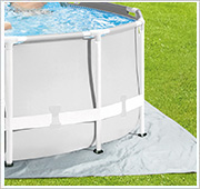 Intex Prism Frame Pool Filterpumpe Bodenplane