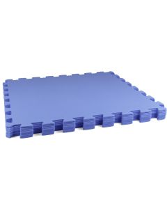 Blaue Pool-Bodenschutzfliesen-Set 50 × 50 × 0,4 cm (8 Stück)