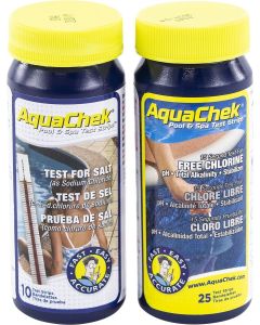 AquaChek Teststreifen + Teststreifen f端r Salzwasserpools