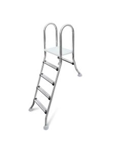 W'eau A-Rahmen Edelstahl Poolleiter 1 + 4 Stufen - AISI 304