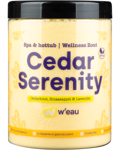 W'eau Badesalz – Cedar Serenity – 1250 Gramm