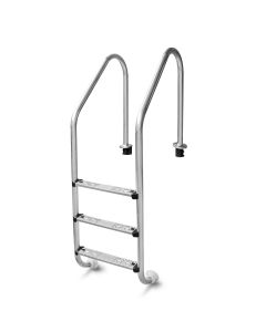 W'eau Edelstahl Poolleiter 3 Stufen - AISI 304