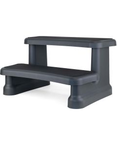 W'eau Whirlpool-Treppe mit Antirutsch-Oberfläche – Grau