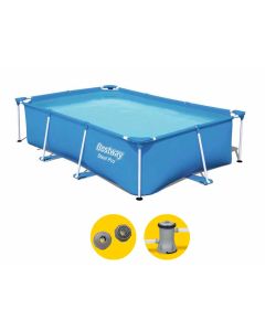 Bestway Steel Pro Pool - 259 x 170 x 61 cm - mit Filterpumpe