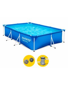 Bestway Steel Pro Pool - 300 x 201 x 66 cm - mit Filterpumpe