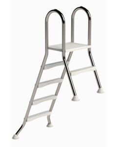 IDEAL A-Rahmen Edelstahl Poolleiter 1 + 4 Stufen - AISI 304