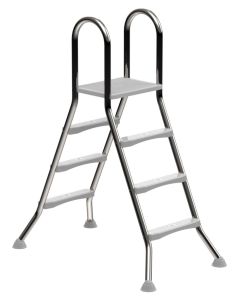 IDEAL A-Frame Edelstahl Poolleier 2 x 3 Stufen - AISI 304