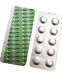 Phenolrot pH-Tabletten für manuelle Tester - 100 Stück