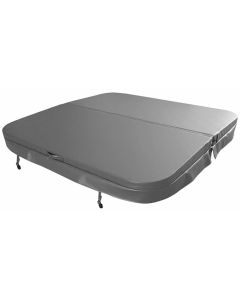 W’eau Whirlpool-Abdeckung 220 x 220 cm – Grau – Radius 18 cm