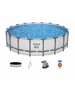Bestway Steel Pro MAX Pool - 549 x 132 cm - mit Filterpumpe und Zubehör