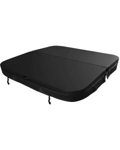 W’eau Whirlpool-Abdeckung 225 x 225 cm – Schwarz – Radius 18 cm