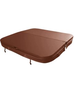 W'eau Whirlpool-Abdeckung 210 x 210 cm – Braun – Radius 18 cm