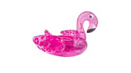Schwimmring Flamingo Neon-Leoparden-Print