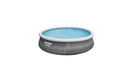 Bestway Fast Set - Ø 457 x 107 cm Rattan - Set