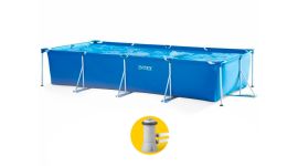 Intex Metal Frame Pool - 450 x 220 x 84 - mit Filterpumpe