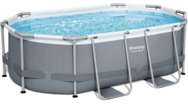 Bestway Power Steel ovaler Pool - 305 x 200 x 84 cm - mit Filterpumpe und Zubehör