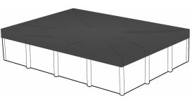 W'eau Abdeckplane rechteckig 400 x 200 cm (Planenmaß 460 x 260)