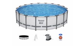 Bestway Steel Pro MAX Pool - 549 x 132 cm - mit Filterpumpe und Zubehör