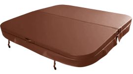 W'eau Whirlpool-Abdeckung 210 x 210 cm – Braun – Radius 18 cm