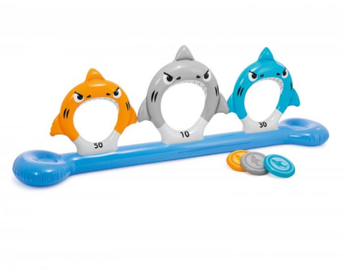 INTEX™ Pool-Spiel – Feed the Sharks Disc toss