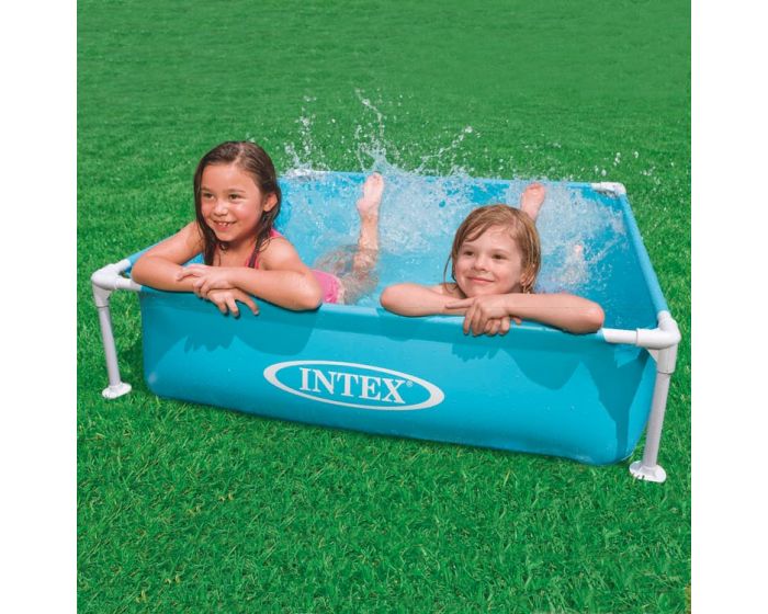 Intex Mini Frame Planschbecken – blau – 122 x 122 cm