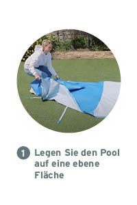 Bestway Frame Pool aufzustellen 1