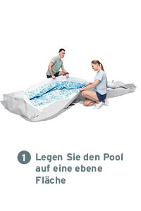 Bestway Frame Pool aufzustellen 1